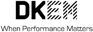 DKEM WHEN PERFORMANCE MATTERS logo