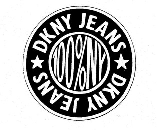 DKNY JEANS 100%NY DKNY JEANS logo