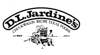 D.L. JARDINE'S CHUCK WAGON RECIPE TEXAS FOODS logo