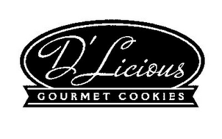 D'LICIOUS GOURMET COOKIES logo