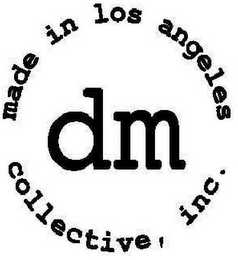DM COLLECTIVE, INC. MADE IN LOS ANGELES logo