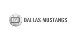 DM DALLAS MUSTANGS logo