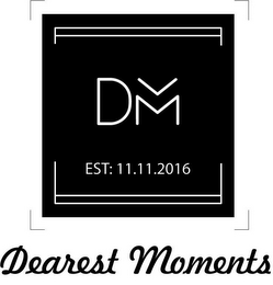 DM DEAREST MOMENTS EST: 11.11.2016 logo