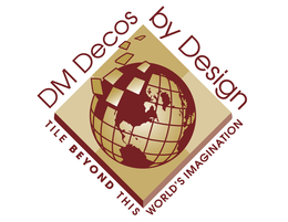 DM DECOS BY DESIGN TILE BEYOND THIS WORLD'S IMAGINATION logo