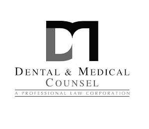 DM DENTAL & MEDICAL COUNSEL A PROFESSIONAL LAW CORPORATION logo