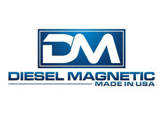 DM DIESEL MAGNETIC MADE IN USA logo