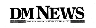 DM NEWS THE NEWSPAPER OF DIRECT MARKETING logo