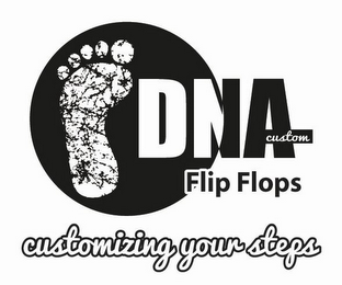 DNA CUSTOM FLIP FLOPS CUSTOMIZING YOUR STEPS logo