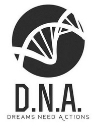 D.N.A. DREAMS NEED ACTIONS logo