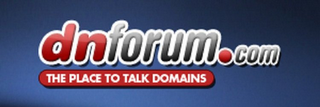 DNFORUM.COM THE PLACE TO TALK DOMAINS logo