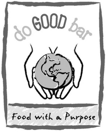 DO GOOD BAR FOOD WITH A PURPOSE logo