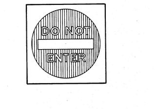 DO NOT ENTER logo