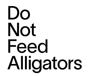 DO NOT FEED ALLIGATORS logo