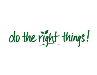 DO THE RIGHT THINGS! logo