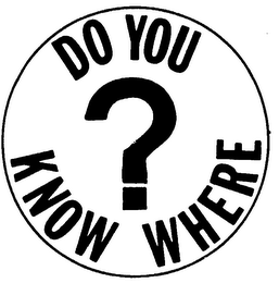 DO YOU KNOW WHERE ? logo