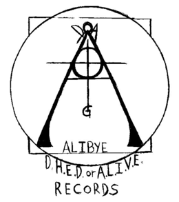 DOA A G ALIBYE D.H.E.D. OR A.L.I.V.E. RECORDS logo