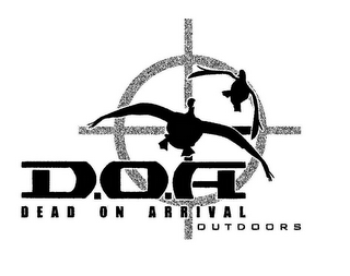 D.O.A DEAD ON ARRIVAL OUTDOORS logo