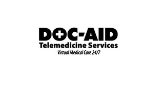 DOC-AID TELEMEDICINE SERVICES VIRTUAL MEDICAL CARE 24/7 logo
