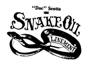 "DOC" SCOTTS 1890 SNAKE OIL LINEMENT logo