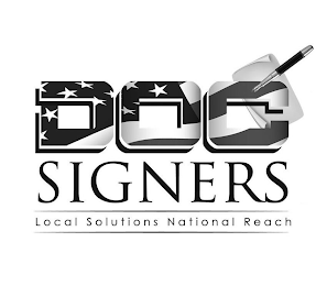 DOC SIGNERS LOCAL SOLUTIONS NATIONAL REACH logo