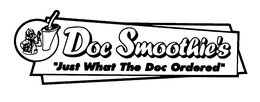 DOC SMOOTHIE'S "JUST WHAT THE DOC ORDERED" logo