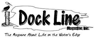 DOCK LINE MAGAZINE, INC. THE MAGAZINE ABOUT LIFE ON THE WATER'S EDGE logo