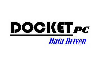 DOCKET PC DATA DRIVEN logo