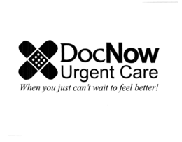 DOCNOW URGENT CARE WHEN YOU JUST CAN'T WAIT TO FEEL BETTER! logo