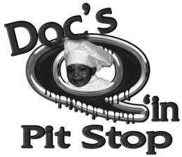 DOC'S Q'IN PIT STOP logo