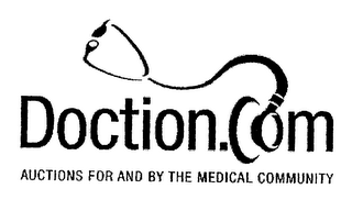 DOCTION.COM AUCTIONS FOR AND BY THE MEDICAL COMMUNITY logo