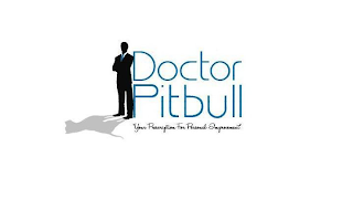 DOCTOR PITBULL 'YOUR PRESCRIPTION FOR PERSONAL IMPROVEMENT' logo