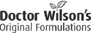 DOCTOR WILSON'S ORIGINAL FORMULATIONS logo