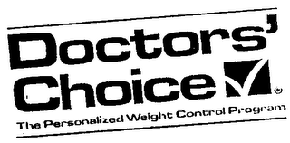 DOCTORS' CHOICE THE PERSONALIZED WEIGHT CONTROL PROGRAM logo