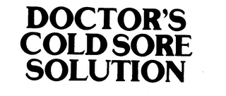 DOCTOR'S COLD SORE SOLUTION logo