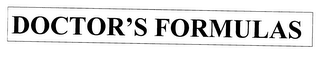 DOCTOR'S FORMULAS logo