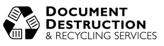 DOCUMENT DESTRUCTION & RECYCLING SERVICES logo