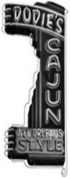 DODIE'S CAJUN NEW ORLEANS STYLE logo