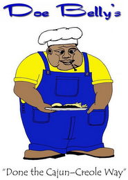 DOE BELLY'S  "DONE THE CAJUN-CREOLE WAY" logo