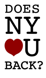 DOES NY U BACK? logo