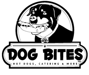 DOG BITES LLC DIESEL HOT DOGS, CATERING & MORE logo