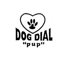 DOG DIAL "PUP" logo