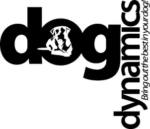 DOG DYNAMICS BRING OUT THE BEST IN YOUR DOG! logo