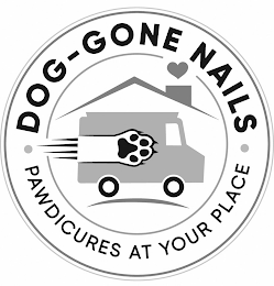 DOG-GONE NAILS PAWDICURES AT YOUR PLACE logo