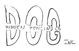 DOG HIDDEN FENCING CO logo