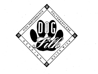 DOG SILK GENUINE HIGH PERFORMANCE POLYPROPYLENE QUICK WICK logo
