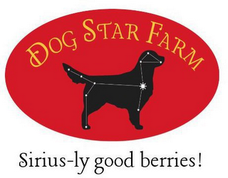 DOG STAR FARM, SIRIUS-LY GOOD BERRIES! logo