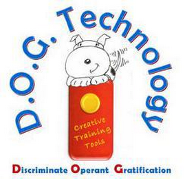 D.O.G. TECHNOLOGY CREATIVE TRAINING TOOLS DISCRIMINATE OPERANT GRATIFICATION logo