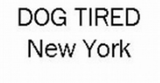 DOG TIRED NEW YORK logo