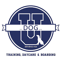 DOG U EST. 2018 BIRMINGHAM TRAINING, DAYCARE & BOARDING logo