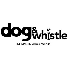 DOG & WHISTLE (REDUCING THE CARBON PAW PRINT) logo